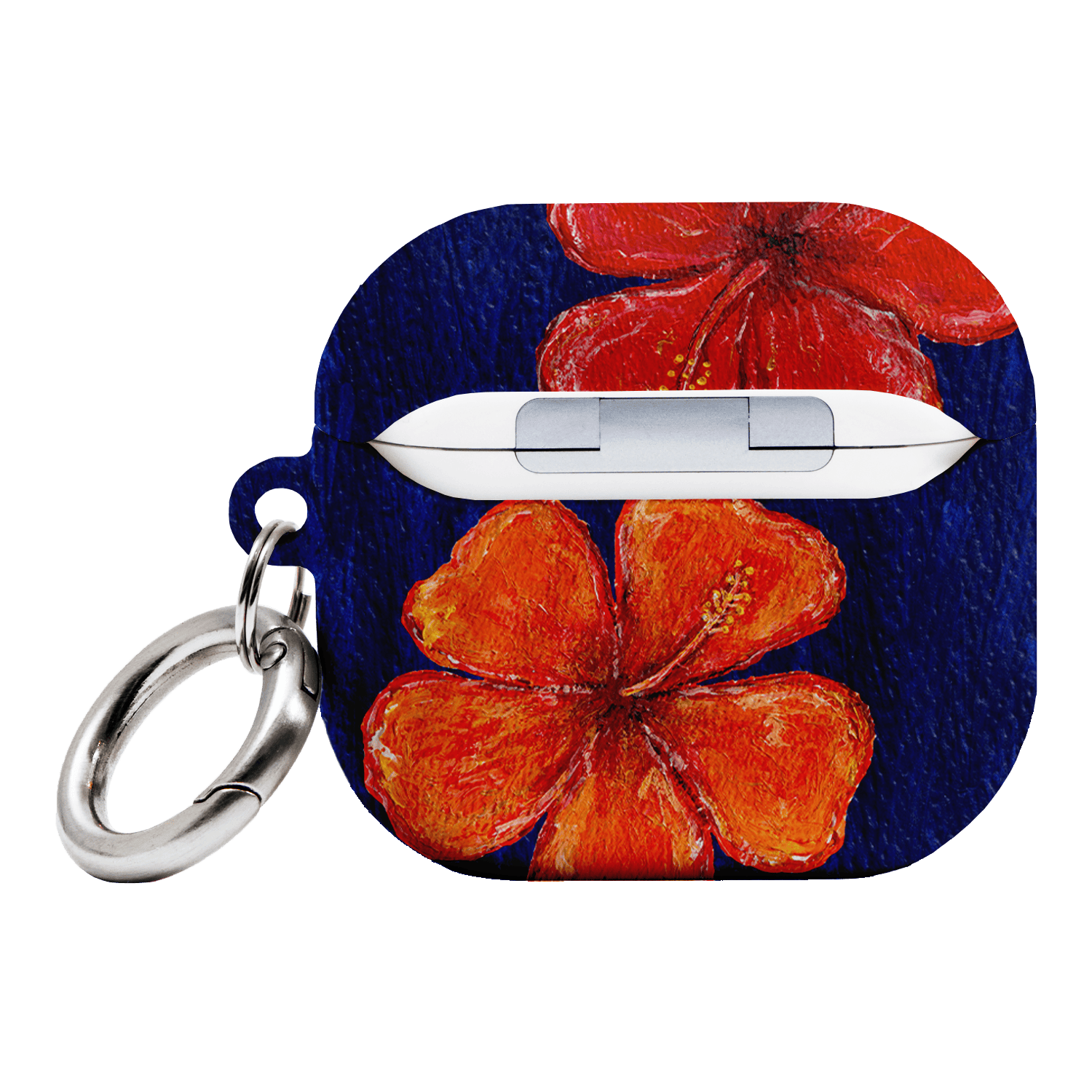 Hibiscus Flower Deep Blue AirPods Case AirPods Case by BG. Studio - The Dairy