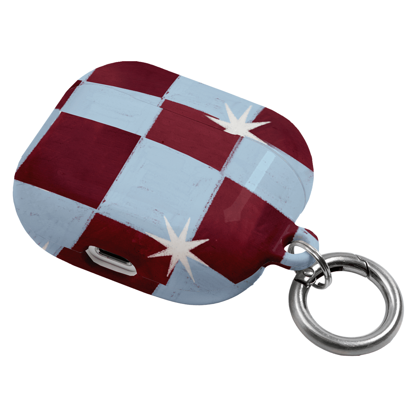 Blue Checks AirPods Case AirPods Case by Lisa Hu - The Dairy