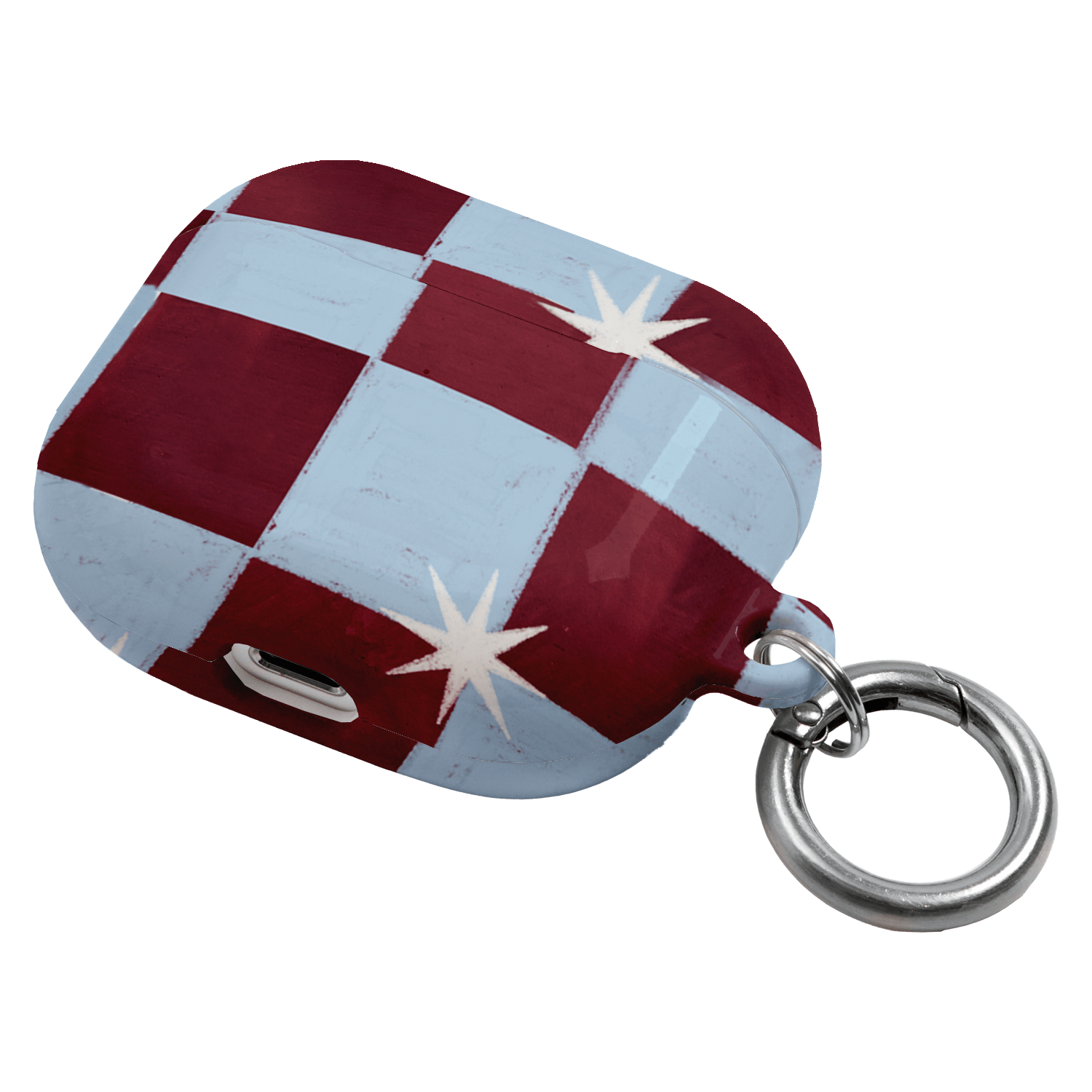 Blue Checks AirPods Case AirPods Case by Lisa Hu - The Dairy