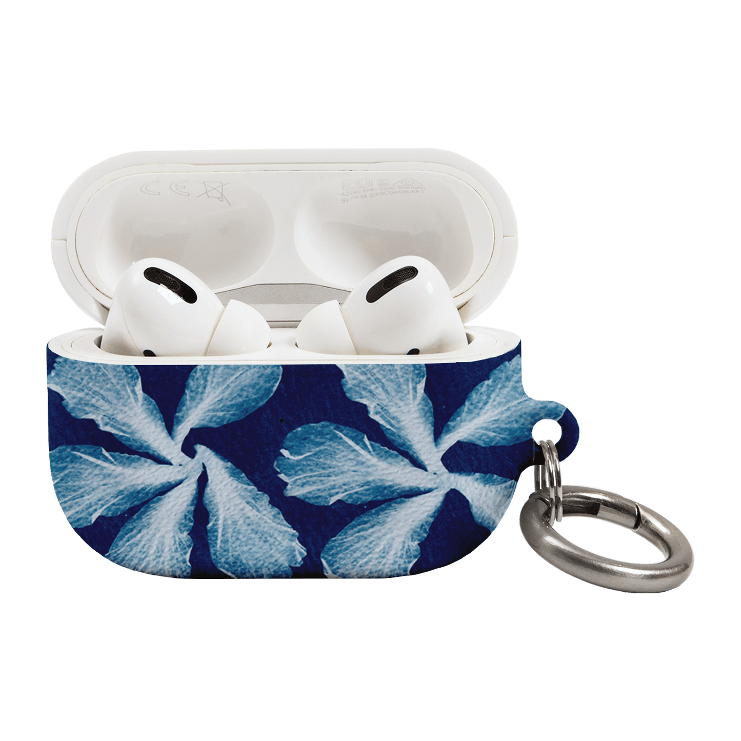 Hibiscus Cyanotype AirPods Pro Case AirPods Pro Case by Sally Hungerford - The Dairy