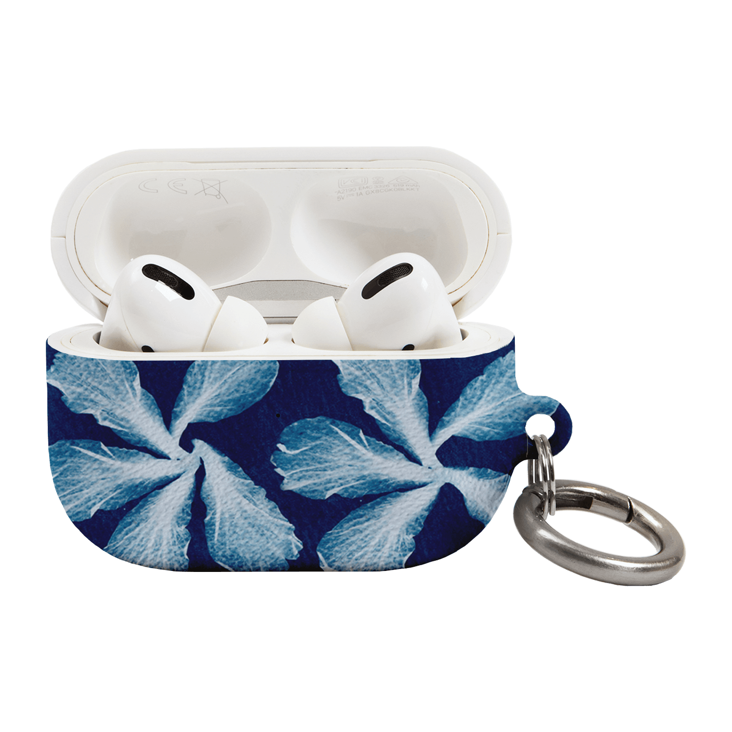 Hibiscus Cyanotype AirPods Pro Case AirPods Pro Case by Sally Hungerford - The Dairy