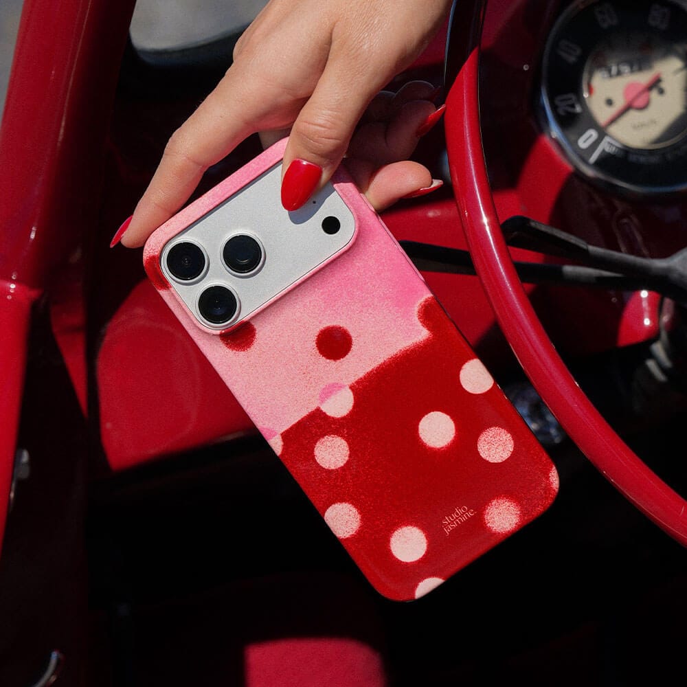 Cherry Polka Dot Printed Phone Cases by Jasmine Dowling - The Dairy