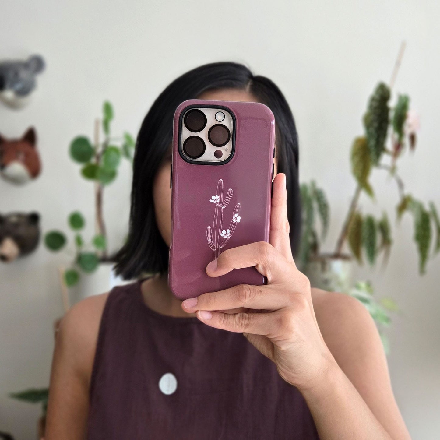 Cactus Flower Printed Phone Cases by Typoflora - The Dairy