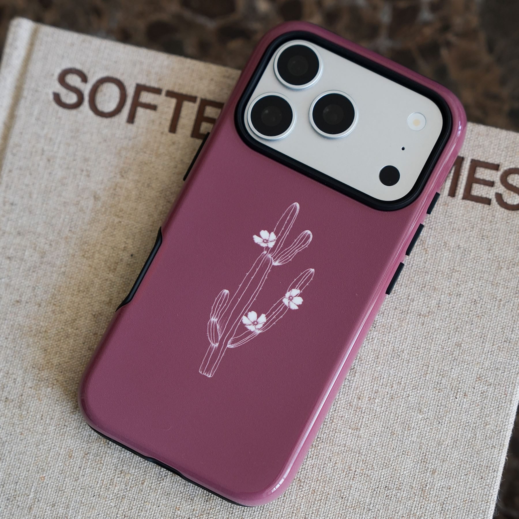 Cactus Flower Printed Phone Cases by Typoflora - The Dairy
