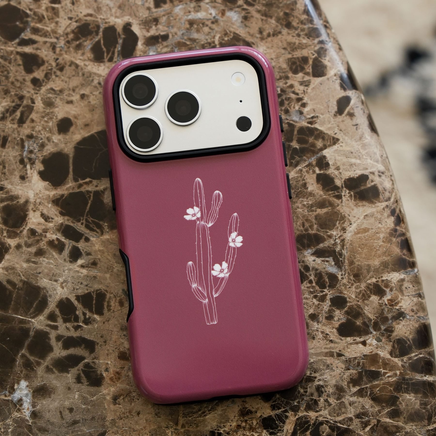 Cactus Flower Printed Phone Cases by Typoflora - The Dairy