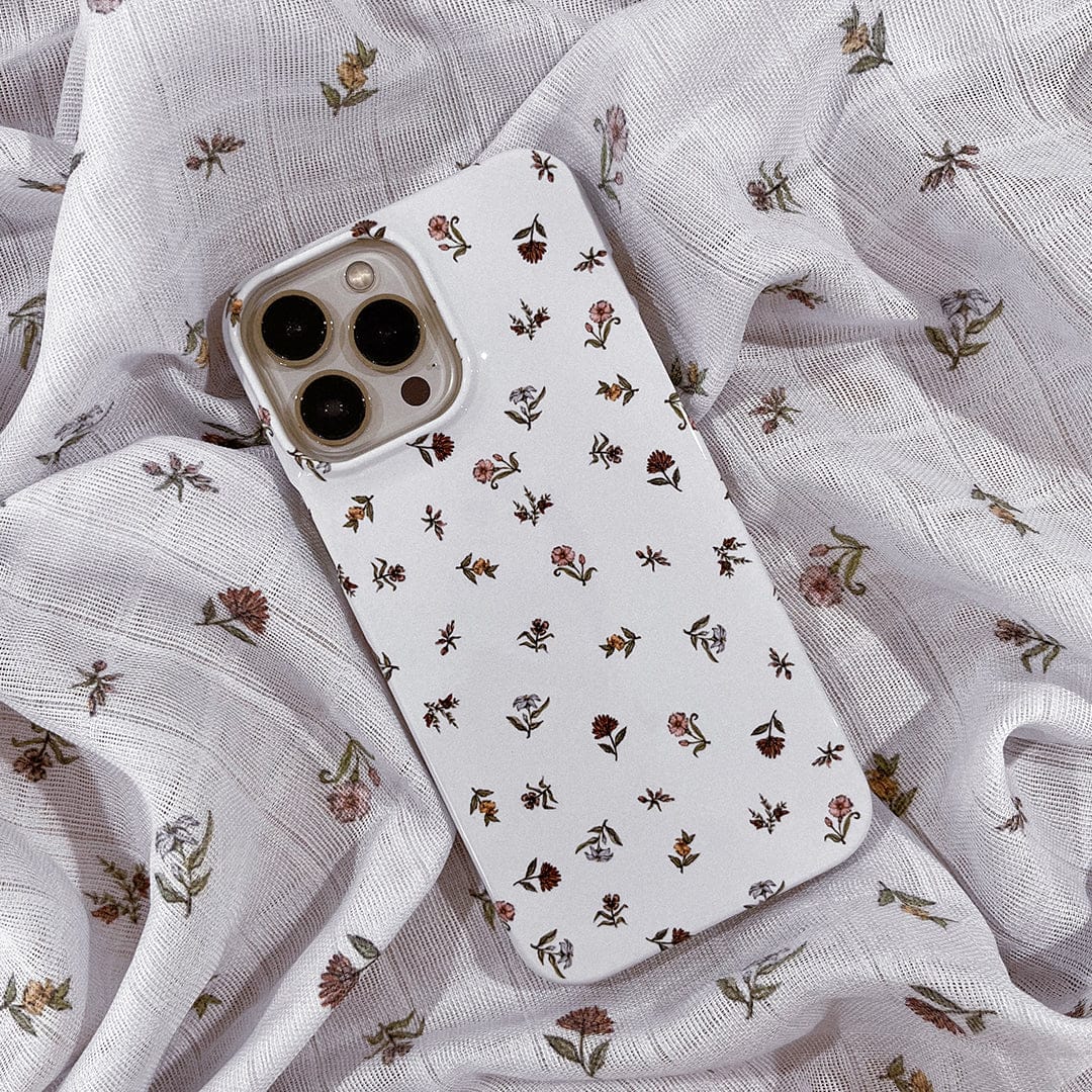 Eggshell Ditsy Printed Phone Cases by Veronica Tucker - The Dairy