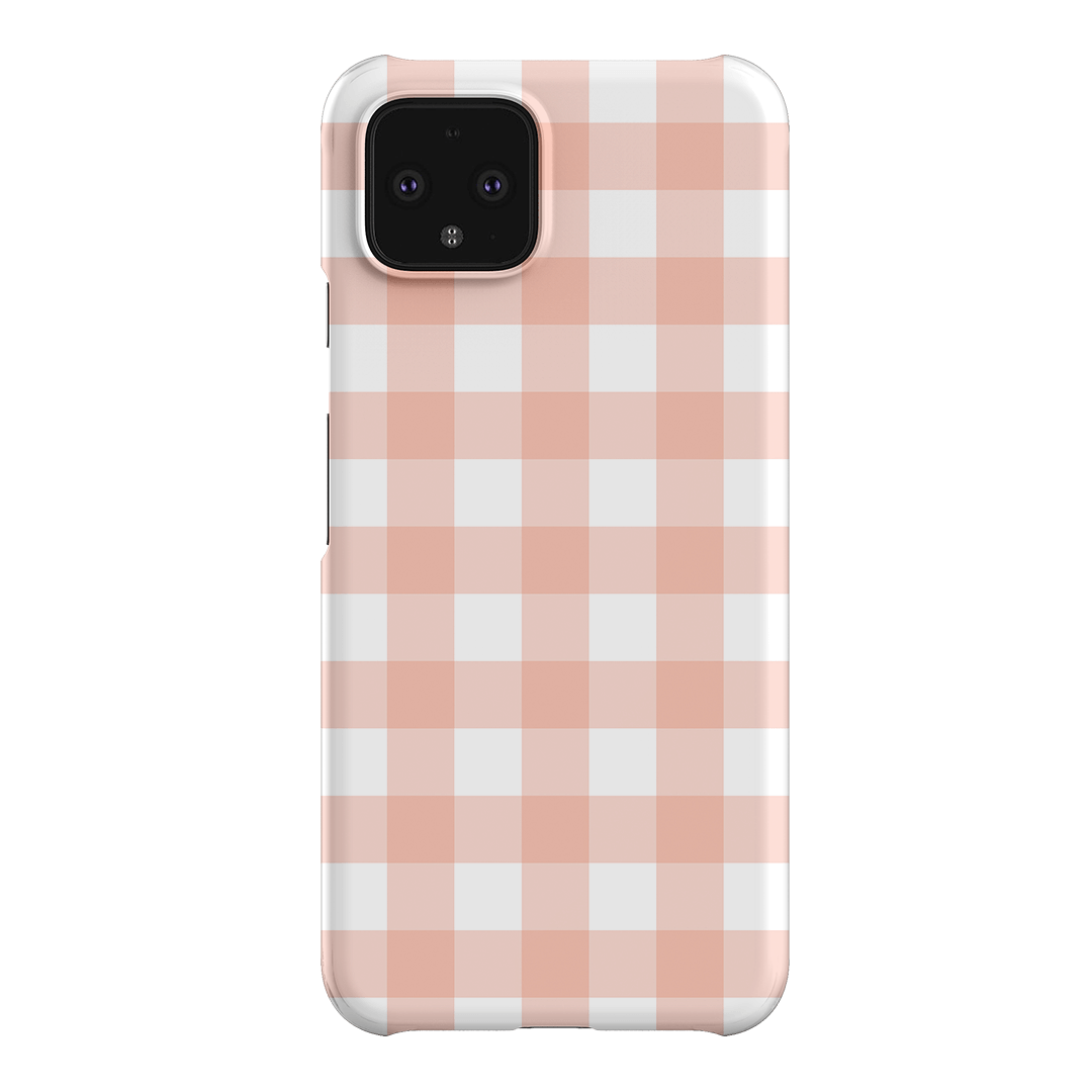 Gingham in Blush Matte Case Matte Phone Cases Google Pixel 4 / Snap by The Dairy - The Dairy