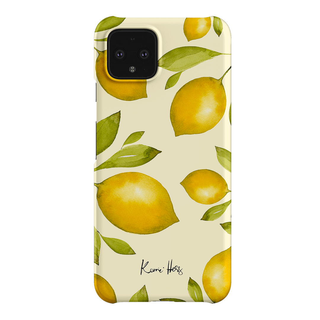 Summer Limone Printed Phone Cases Google Pixel 4 / Snap by Kerrie Hess - The Dairy