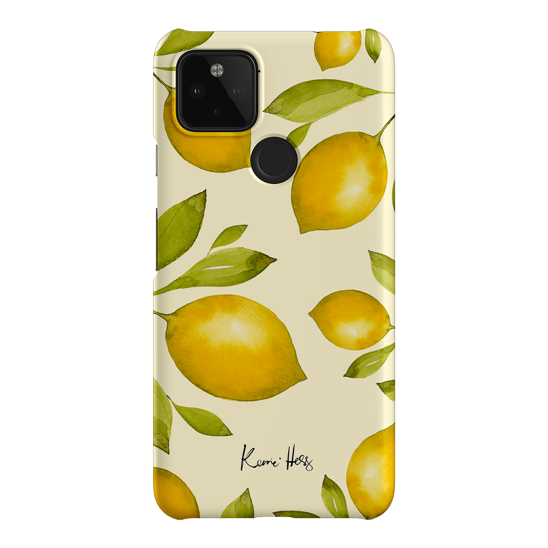 Summer Limone Printed Phone Cases Google Pixel 4A 5G / Snap by Kerrie Hess - The Dairy