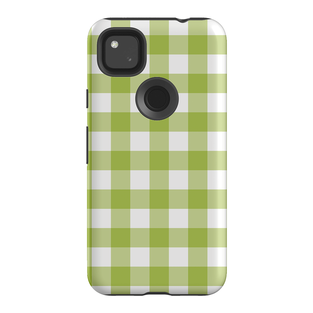 Gingham in Citrus Matte Case Matte Phone Cases Google Pixel 4A 4G / Armoured by The Dairy - The Dairy