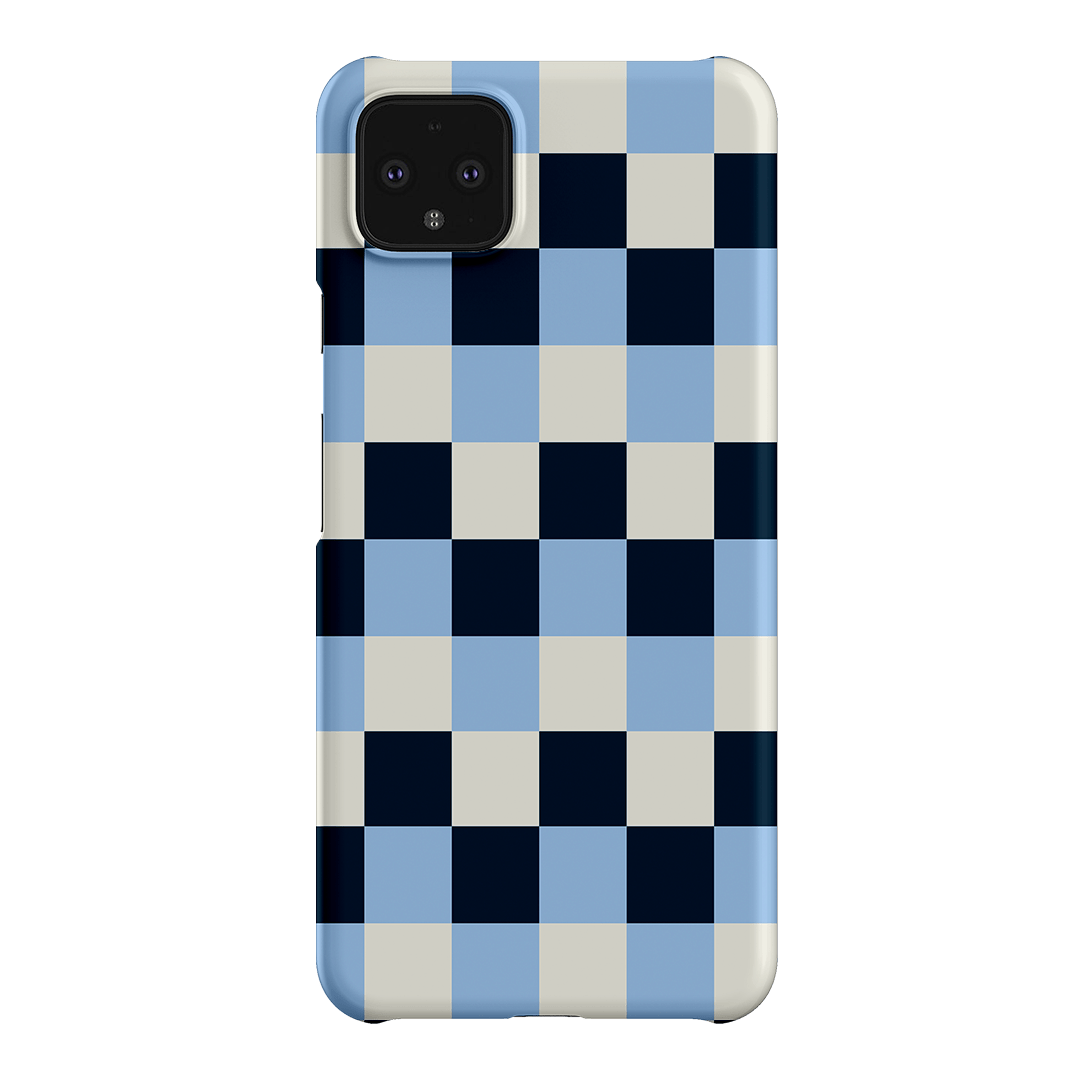 Checks in Blue Matte Case Matte Phone Cases Google Pixel 4XL / Snap by The Dairy - The Dairy