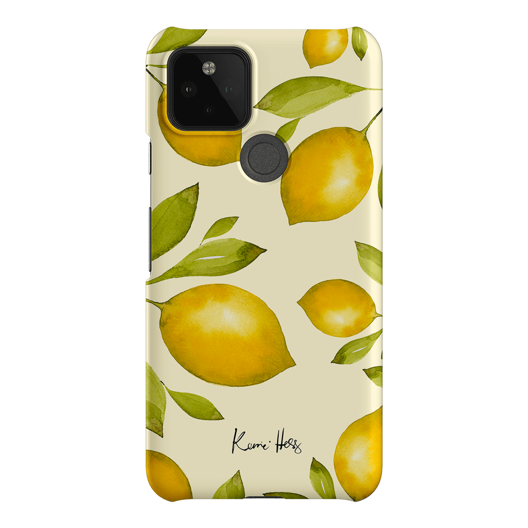 Summer Limone Printed Phone Cases Google Pixel 5 / Snap by Kerrie Hess - The Dairy