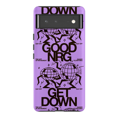 Good Energy in Purple Printed Phone Cases Google Pixel 6 Pro / Armoured by After Hours - The Dairy