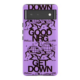 Good Energy in Purple Printed Phone Cases Google Pixel 6 Pro / Armoured by After Hours - The Dairy