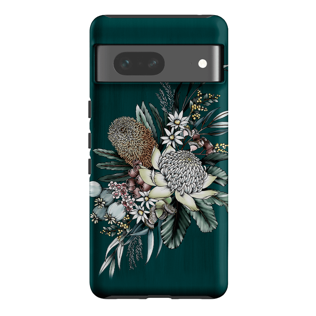 Teal Native Printed Phone Cases Google Pixel 7 / Armoured by Typoflora - The Dairy