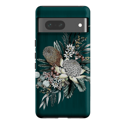 Teal Native Printed Phone Cases Google Pixel 7 / Armoured by Typoflora - The Dairy