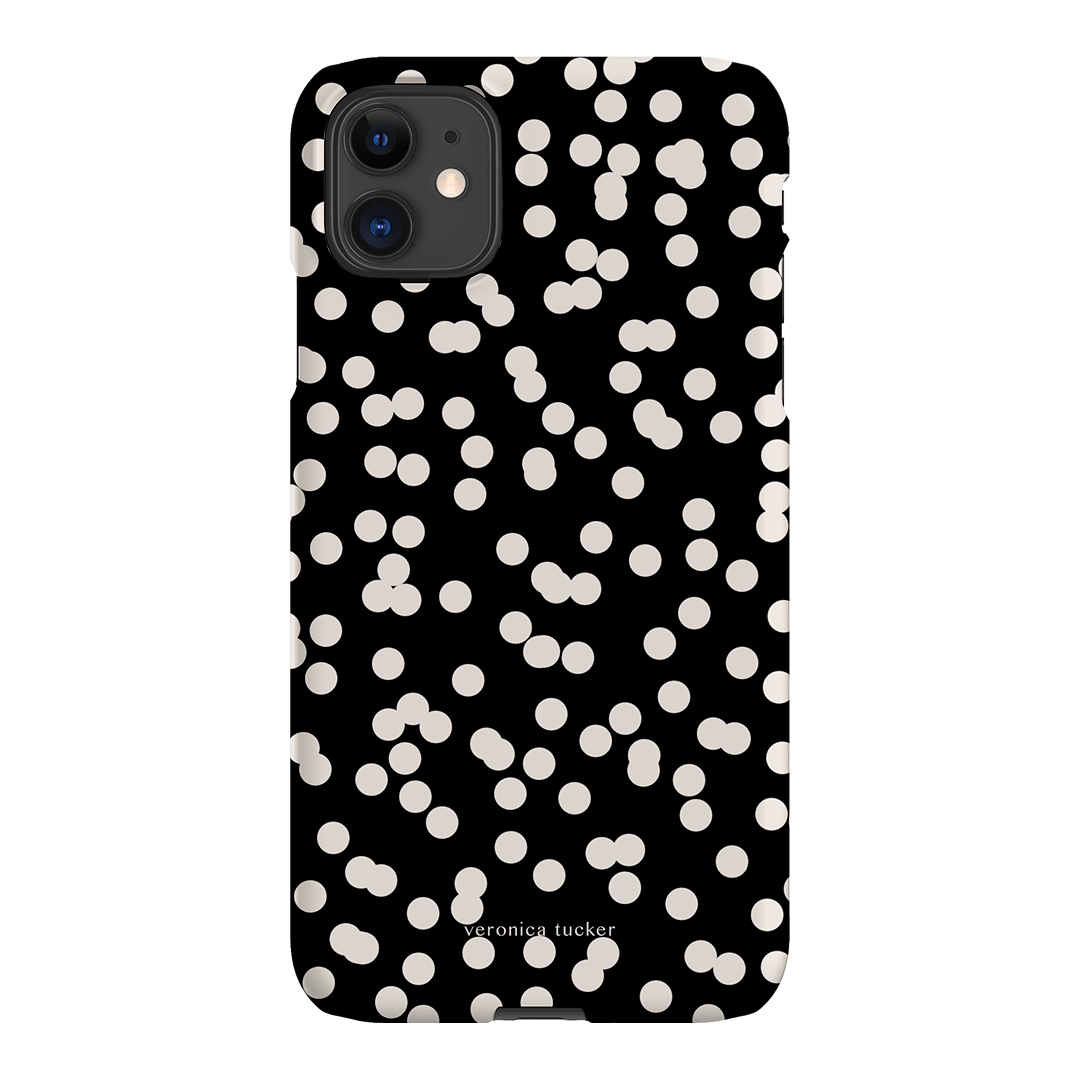 Mini Confetti Noir Printed Phone Cases iPhone 11 / Snap by Veronica Tucker - The Dairy