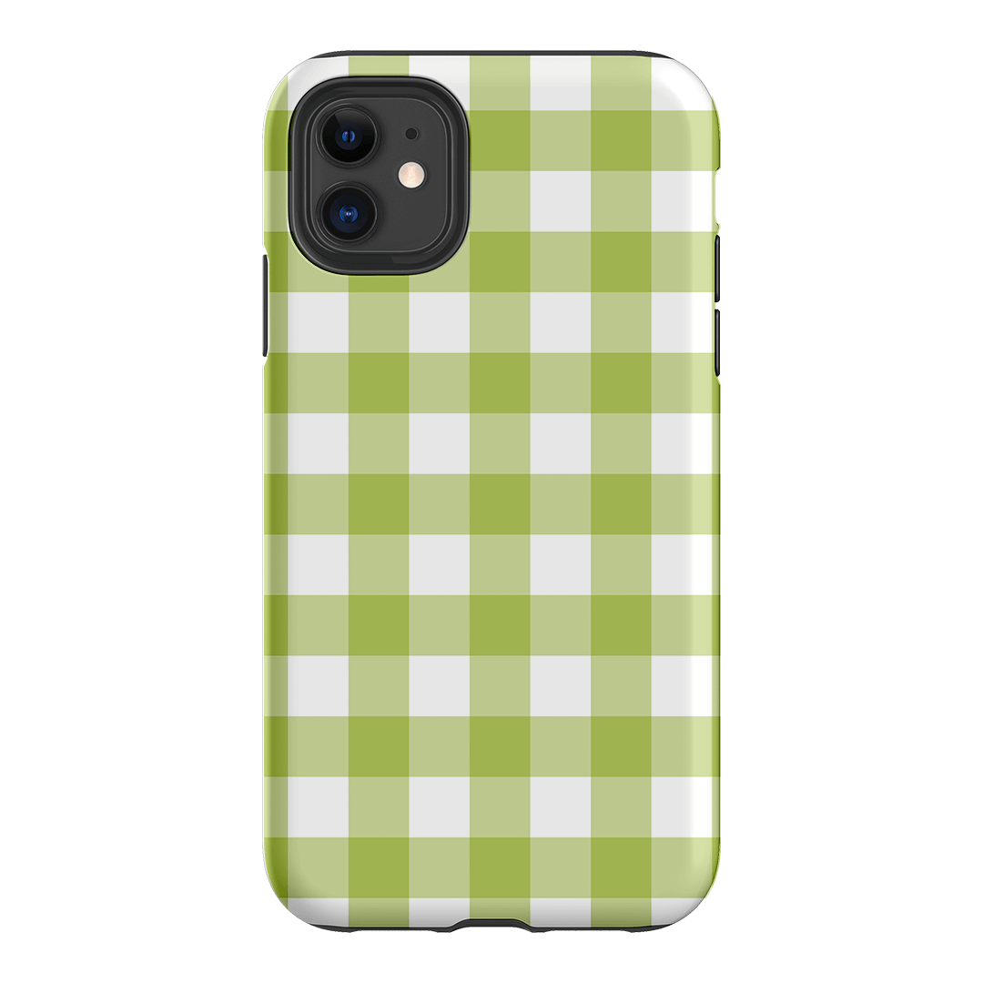 Gingham in Citrus Matte Case Matte Phone Cases iPhone 11 / Armoured by The Dairy - The Dairy