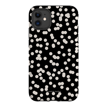 Mini Confetti Noir Printed Phone Cases iPhone 11 / Armoured by Veronica Tucker - The Dairy