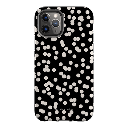 Mini Confetti Noir Printed Phone Cases iPhone 11 Pro / Armoured by Veronica Tucker - The Dairy