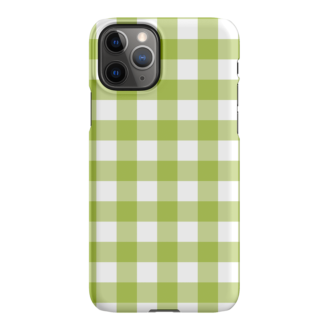 Gingham in Citrus Matte Case Matte Phone Cases iPhone 11 Pro Max / Snap by The Dairy - The Dairy