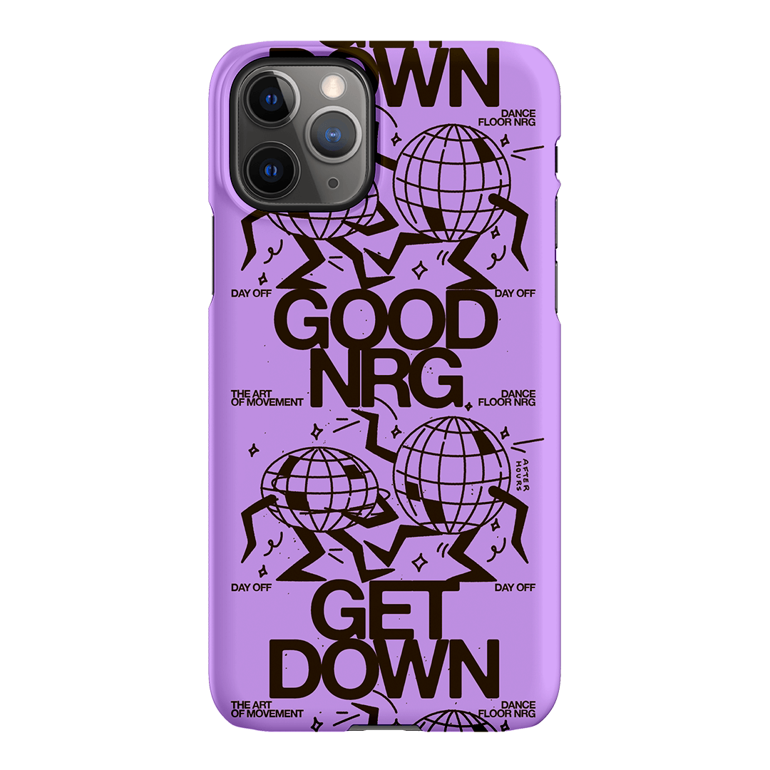 Good Energy in Purple Printed Phone Cases iPhone 11 Pro Max / Snap by After Hours - The Dairy