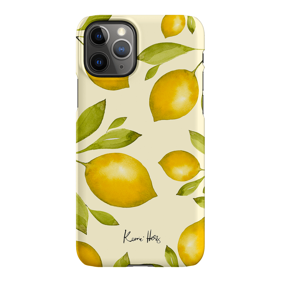 Summer Limone Printed Phone Cases iPhone 11 Pro Max / Snap by Kerrie Hess - The Dairy