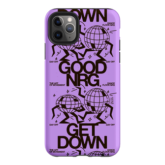 Good Energy in Purple Printed Phone Cases iPhone 11 Pro Max / Armoured by After Hours - The Dairy