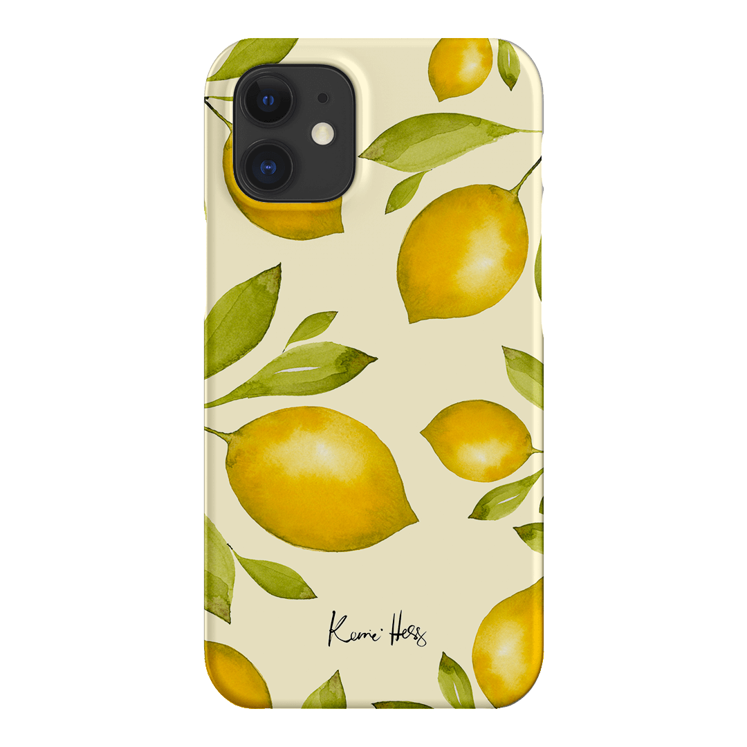 Summer Limone Printed Phone Cases iPhone 12 / Snap by Kerrie Hess - The Dairy