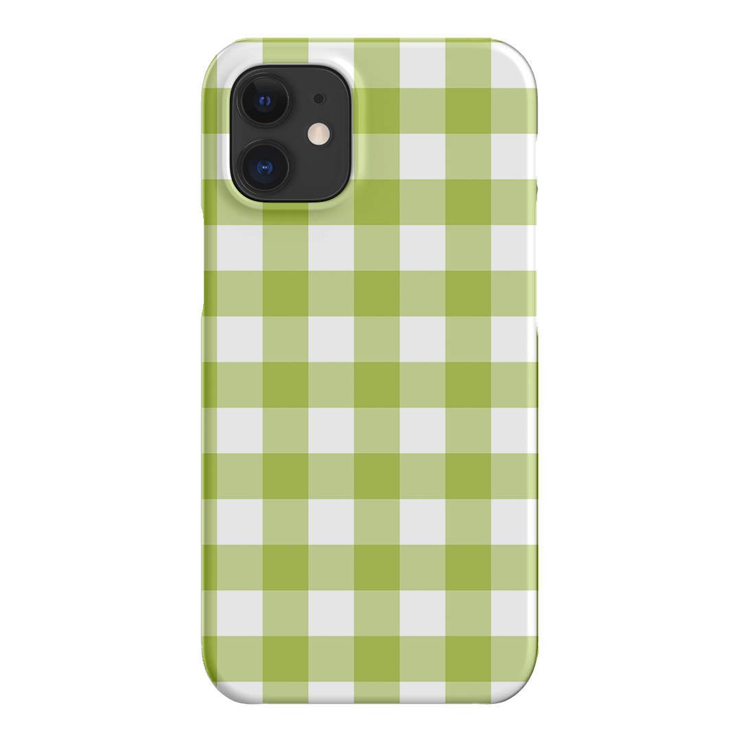 Gingham in Citrus Matte Case Matte Phone Cases iPhone 12 Mini / Snap by The Dairy - The Dairy
