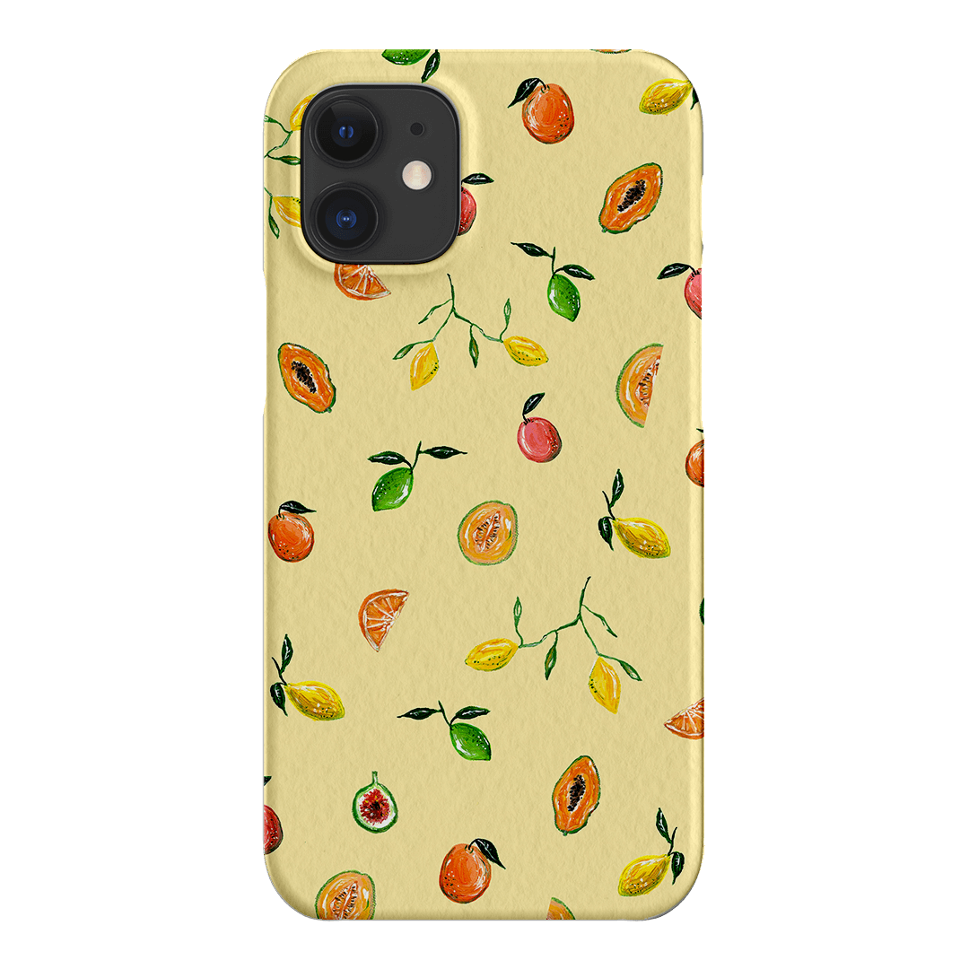 Golden Fruit Printed Phone Cases iPhone 12 Mini / Snap by BG. Studio - The Dairy