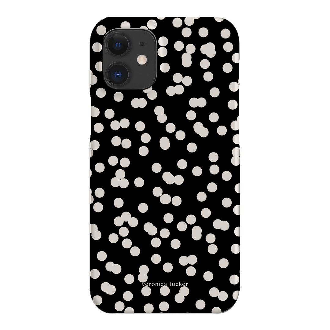 Mini Confetti Noir Printed Phone Cases iPhone 12 Mini / Snap by Veronica Tucker - The Dairy