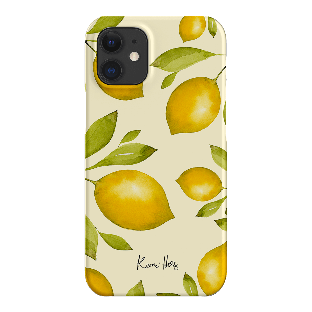 Summer Limone Printed Phone Cases iPhone 12 Mini / Snap by Kerrie Hess - The Dairy