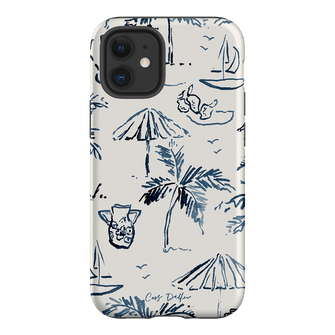 Balmy Blue Printed Phone Cases iPhone 12 Mini / Armoured by Cass Deller - The Dairy