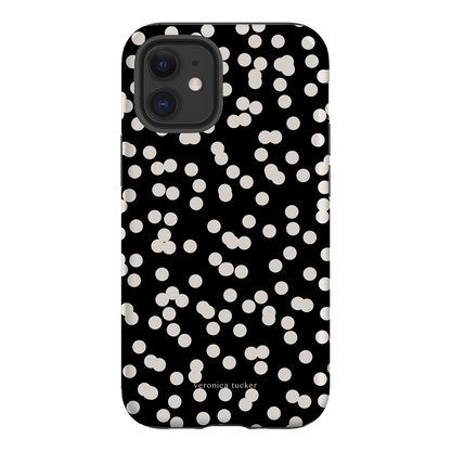 Mini Confetti Noir Printed Phone Cases iPhone 12 Mini / Armoured by Veronica Tucker - The Dairy