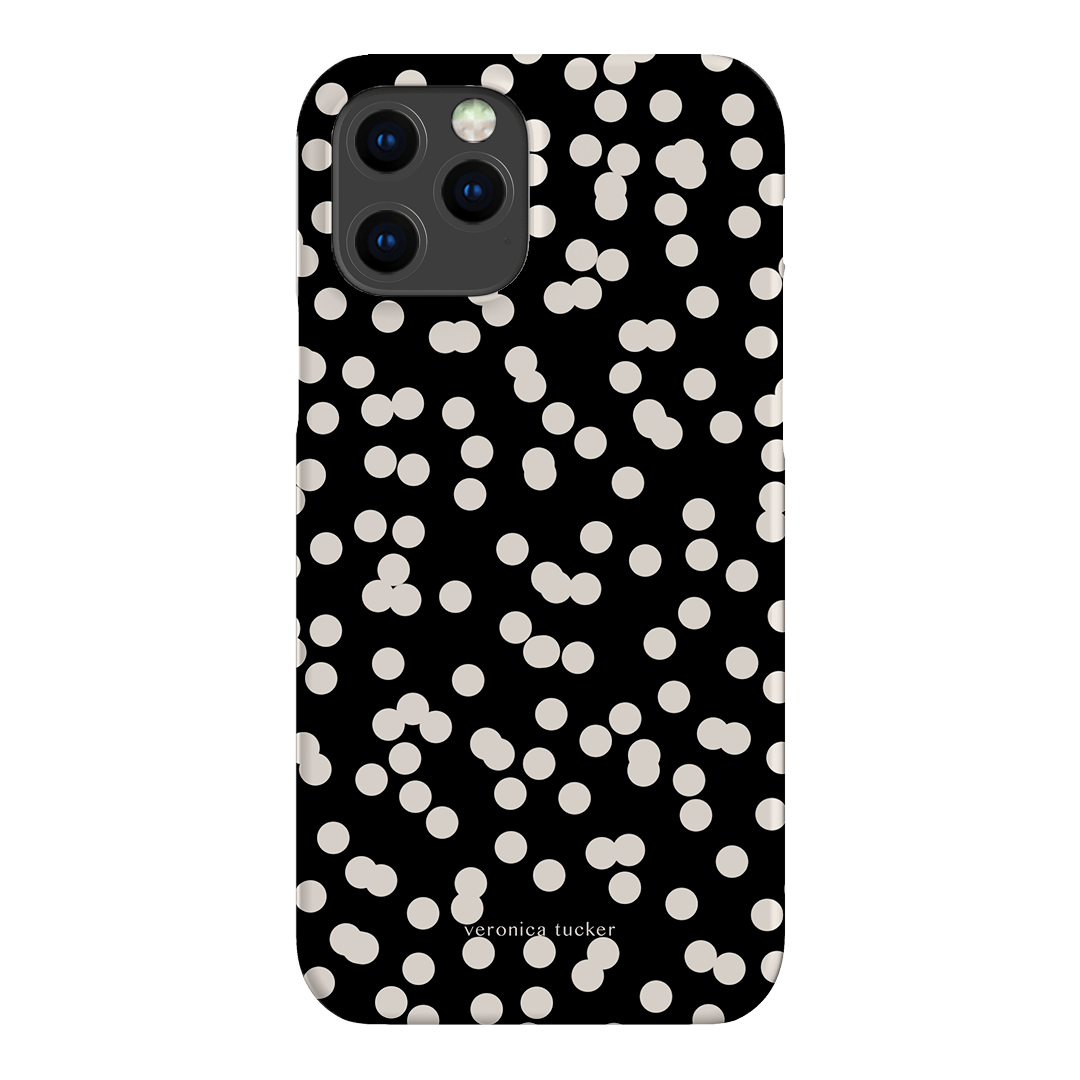 Mini Confetti Noir Printed Phone Cases iPhone 12 Pro / Snap by Veronica Tucker - The Dairy