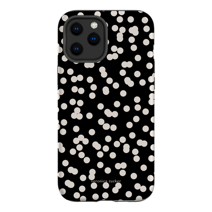 Mini Confetti Noir Printed Phone Cases iPhone 12 Pro / Armoured by Veronica Tucker - The Dairy