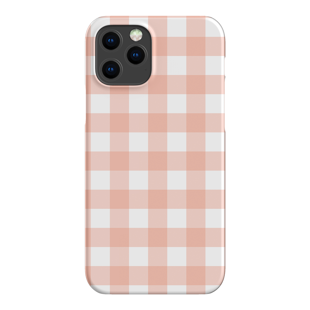 Gingham in Blush Matte Case Matte Phone Cases iPhone 12 Pro Max / Snap by The Dairy - The Dairy