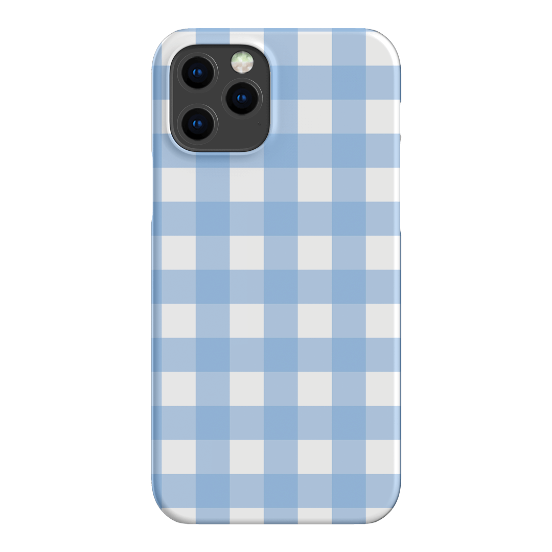 Gingham in Sky Matte Case Matte Phone Cases iPhone 12 Pro Max / Snap by The Dairy - The Dairy