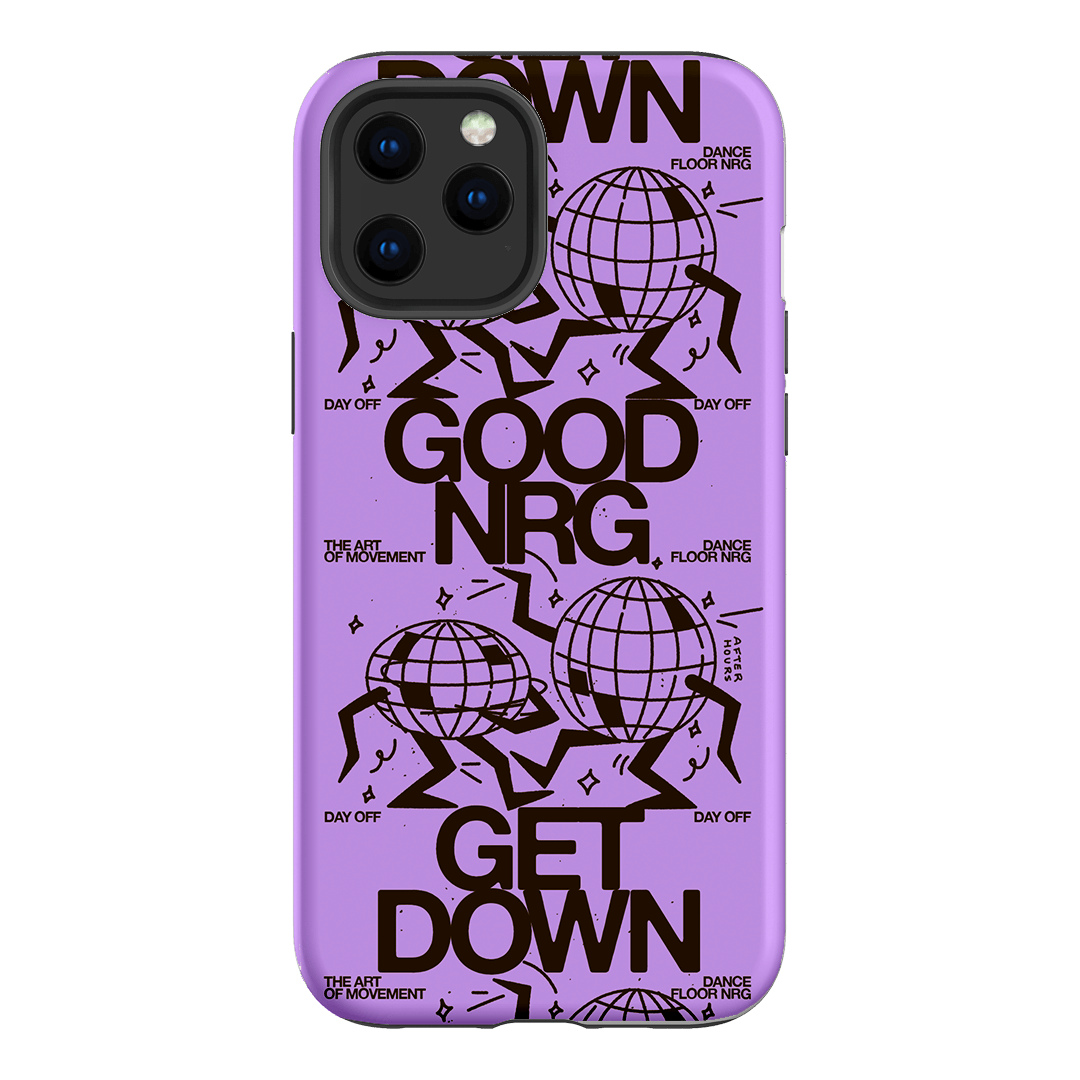 Good Energy in Purple Printed Phone Cases iPhone 12 Pro Max / Armoured by After Hours - The Dairy