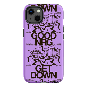 Good Energy in Purple Printed Phone Cases iPhone 13 / Armoured by After Hours - The Dairy