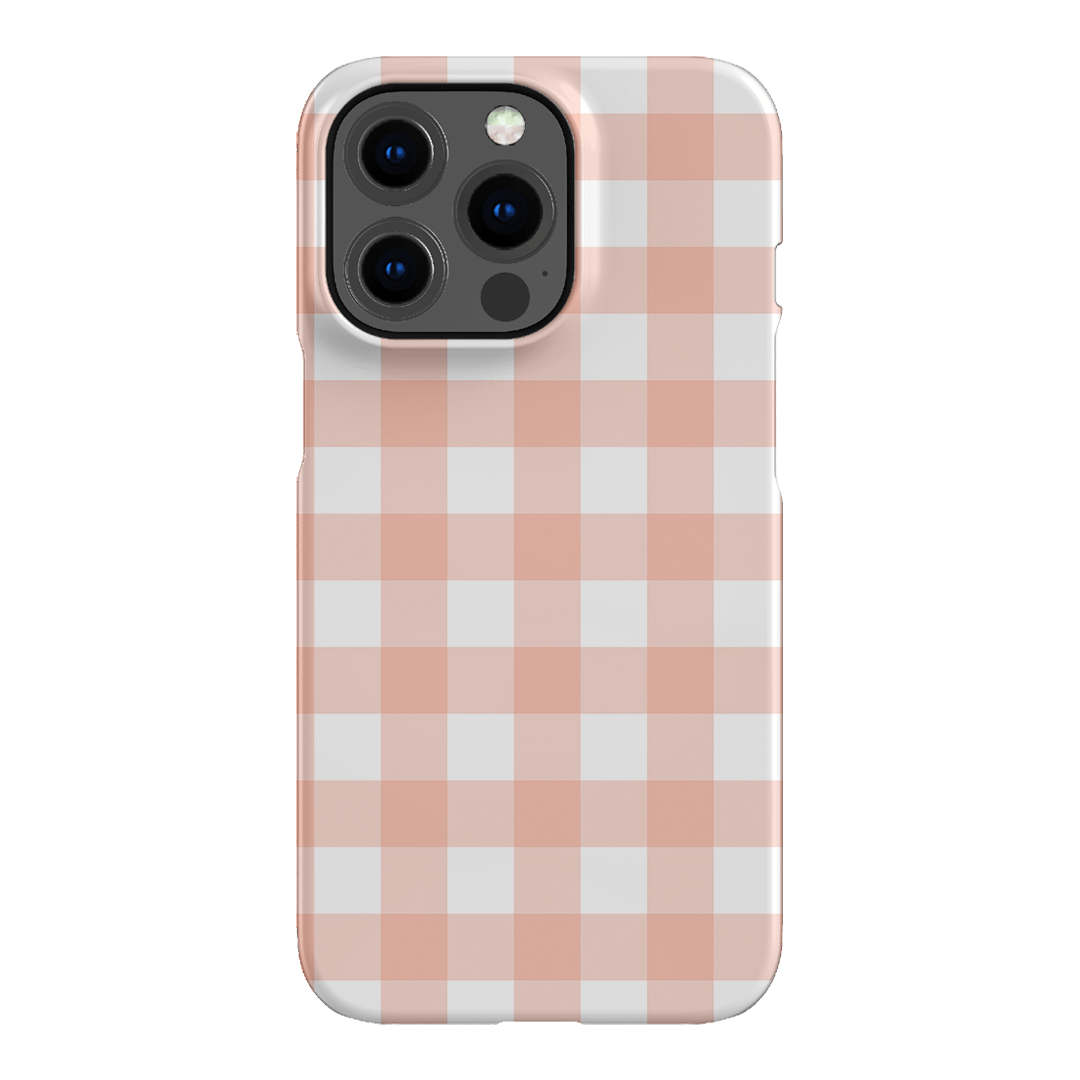 Gingham in Blush Matte Case Matte Phone Cases iPhone 13 Pro / Snap by The Dairy - The Dairy