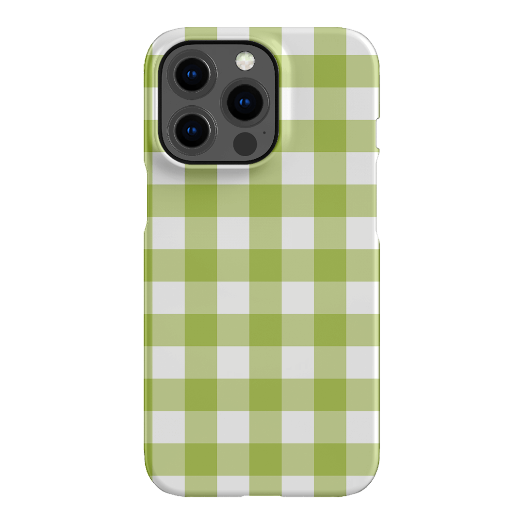 Gingham in Citrus Matte Case Matte Phone Cases iPhone 13 Pro / Snap by The Dairy - The Dairy