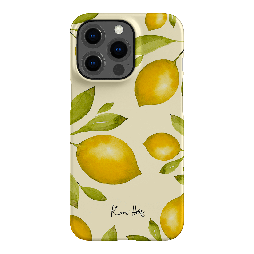 Summer Limone Printed Phone Cases iPhone 13 Pro / Snap by Kerrie Hess - The Dairy