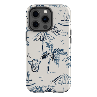 Balmy Blue Printed Phone Cases iPhone 13 Pro / Armoured by Cass Deller - The Dairy