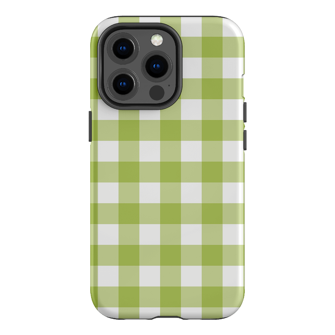 Gingham in Citrus Matte Case Matte Phone Cases iPhone 13 Pro / Armoured by The Dairy - The Dairy