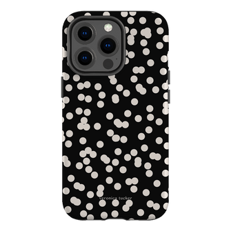 Mini Confetti Noir Printed Phone Cases iPhone 13 Pro / Armoured by Veronica Tucker - The Dairy