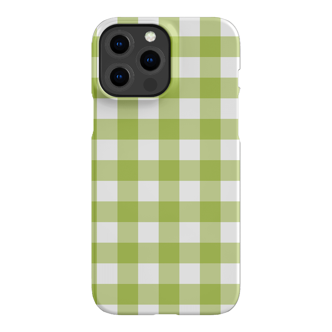 Gingham in Citrus Matte Case Matte Phone Cases iPhone 13 Pro Max / Snap by The Dairy - The Dairy