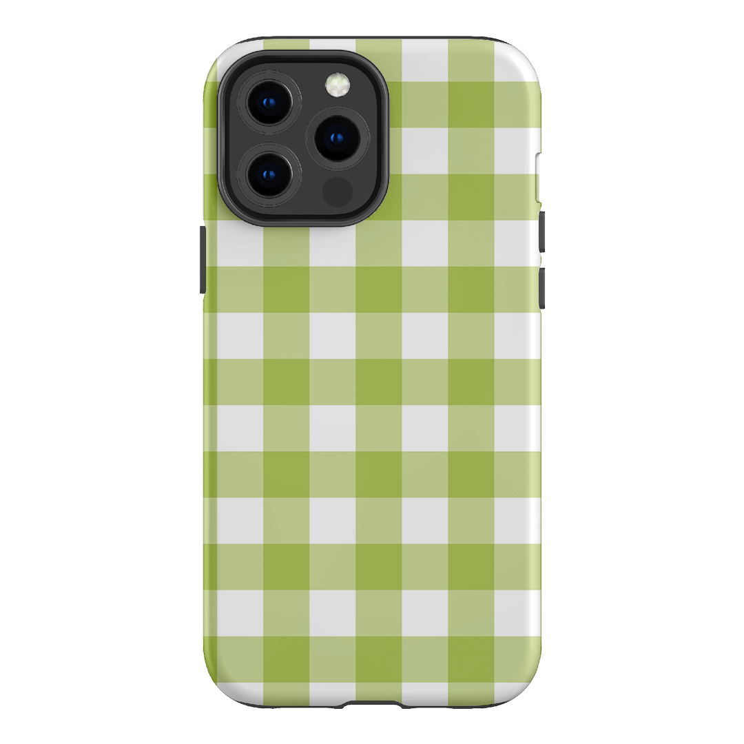 Gingham in Citrus Matte Case Matte Phone Cases iPhone 13 Pro Max / Armoured by The Dairy - The Dairy