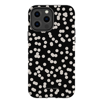 Mini Confetti Noir Printed Phone Cases iPhone 13 Pro Max / Armoured by Veronica Tucker - The Dairy